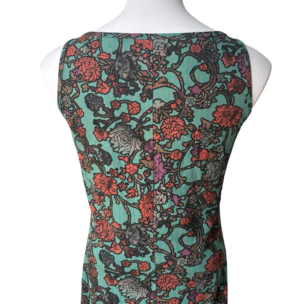 Peruvian Connection Art Nouveau Pima Cotton Tank Maxi Dress, Sz S - Picture 10 of 13